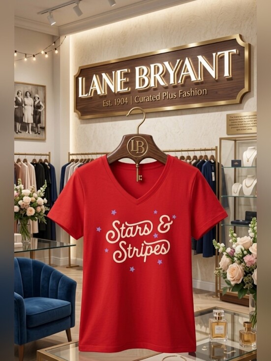 Lane Bryant Tops - ❤️ Lane Bryant “Stars & Stripes” Patriotic Tee — Size 18/20 - NWT ❤️